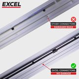 Excel Guide Rail Connector Bar Twin Pack