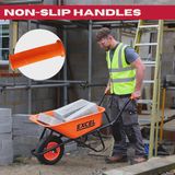 Excel Heavy Duty 70L Wheelbarrow with Galvanized Steel Tray