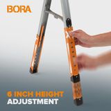Bora Speedhorse Adjustable Sawhorse Pack of 2 - BR-PM-4550