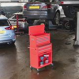 Excel Roller Tool Chest Cabinet 8 Drawers Storage Toolbox Red