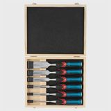 Draper 70419 - 140mm Soft Grip 'Pound Thru' Bevel Edge Wood Chisel Set of 6 Piece