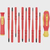 Draper 965SLIM/I/12 XP1000 VDE Slimline Interchangeable Screwdriver Set of 12 Piece - 70867