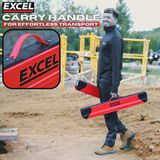 Excel Steel Sawhorse Adjustable Legs Twin Pack 1178Kg Capacity