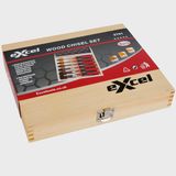 Excel Wood Chisel Bevel Edged Chrome Vanadium 6 Piece Set 6mm - 32mm
