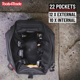 Tools4Trade 18" Tool Bag with Multi-Pockets & Hard Base - Black
