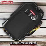 Tools4Trade 20" Heavy-Duty Tool Bag with Multi-Pockets & Hard Base - Black
