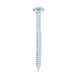 Timco 8 x 2" Twin Threaded Woodscrews Countersunk Head Zinc 200/Box 00082CWZ