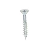 Timco 10 x 1 1/4" Twin Threaded Woodscrews Countsunk Head Zinc (200/Box) 10114CWZ
