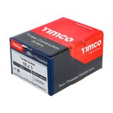 Timco 10 x 1" Twin Threaded Woodscrews Countsunk Head Zinc (200/Box) 00101CWZ