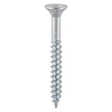 Timco 10 x 3" Twin Threaded Woodscrews Countsunk Head Zinc (200/Box) 00103CWZ