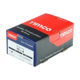 Timco 10 x 4" Twin Threaded Woodscrews Countsunk Head Zinc (100/Box) 00104CWZ