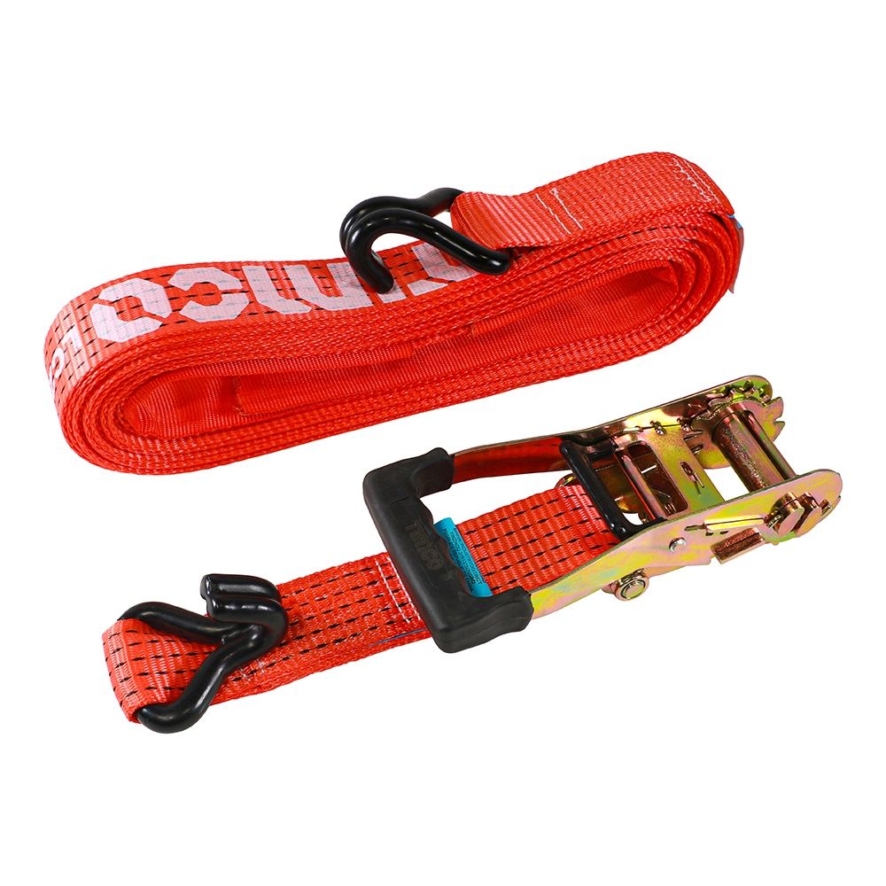 Timco 10m x 50mm Veto Ratchet Strap Heavy-duty R-Coated Hook 10RS1J