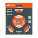Timco 115mm Segmented Mortar Raking Diamond Blade MRE115