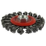 Timco 115mm Angle Grinder Wheel Brush - Twisted Knot Steel Wire 115TWT