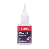 Timco 200ml / 50g Instant Bond Mitre Kit Super Glue Adhesive Activator Fast 247115