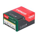 Timco 3.5 x 20mm Classic Multi-Purpose Screws Countsunk Head Yellow (200/Box) 35020CLAF