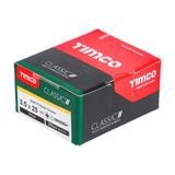 Timco 3.5 x 25mm Classic Multi-Purpose Screws Countsunk Head Yellow (200/Box) 35025CLAF