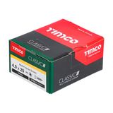 Timco 4.0 x 20mm Classic Multi-Purpose Screws Countsunk Head Yellow (200/Box) 40020CLAF