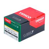Timco 4.0 x 25mm Classic Multi-Purpose Screws Countsunk Head Yellow (200/Box) 40025CLAF
