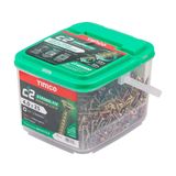 Timco 4.0 x 25mm C2 Strong-Fix - PZ - Double Countersunk - Twin-Cut - Yellow 40025C2TUB