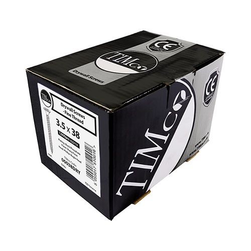 Timco 4.2 x 65mm Fine Thread Drywall Screws Bugle Head Black Phosphate (500/Box) 00065DRY