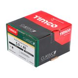 Timco 5.0 x 40mm Classic Multi-Purpose Screws Countsunk Head Yellow (200/Box) 50040CLAF