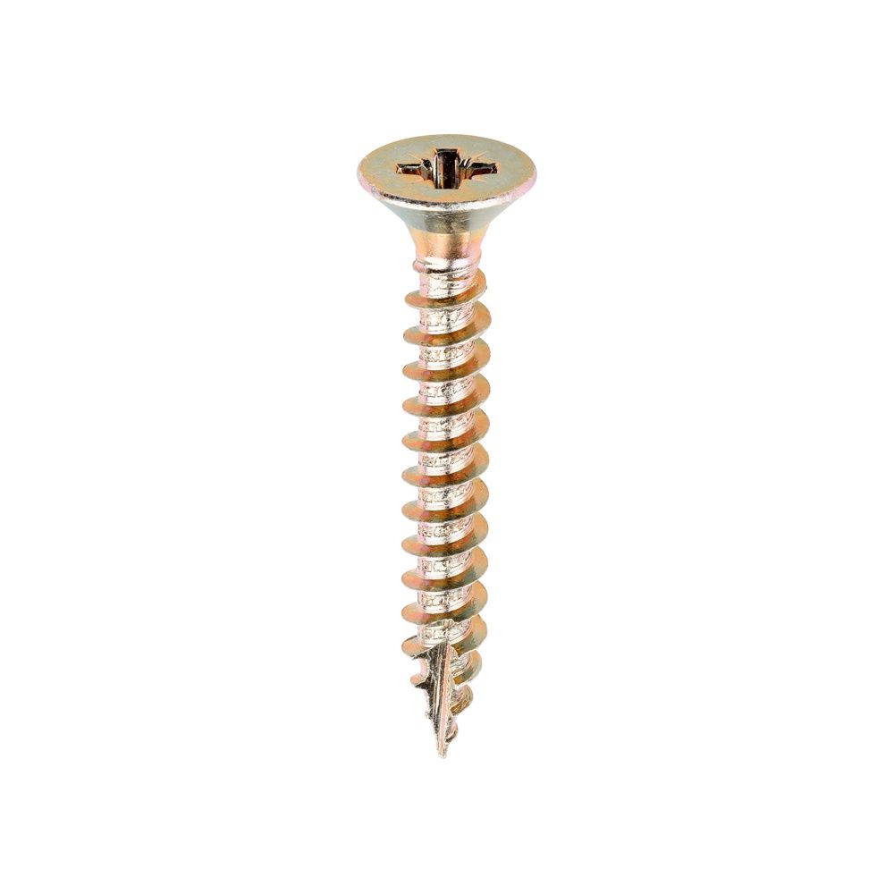 Timco 6.0 x 45mm Classic Multi-Purpose Screws Countsunk Head Yellow (200/Box) 60045CLAF