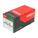Timco 6.0 x 80mm Classic Multi-Purpose Screws Countsunk Head Yellow (200/Box) 60080CLAF