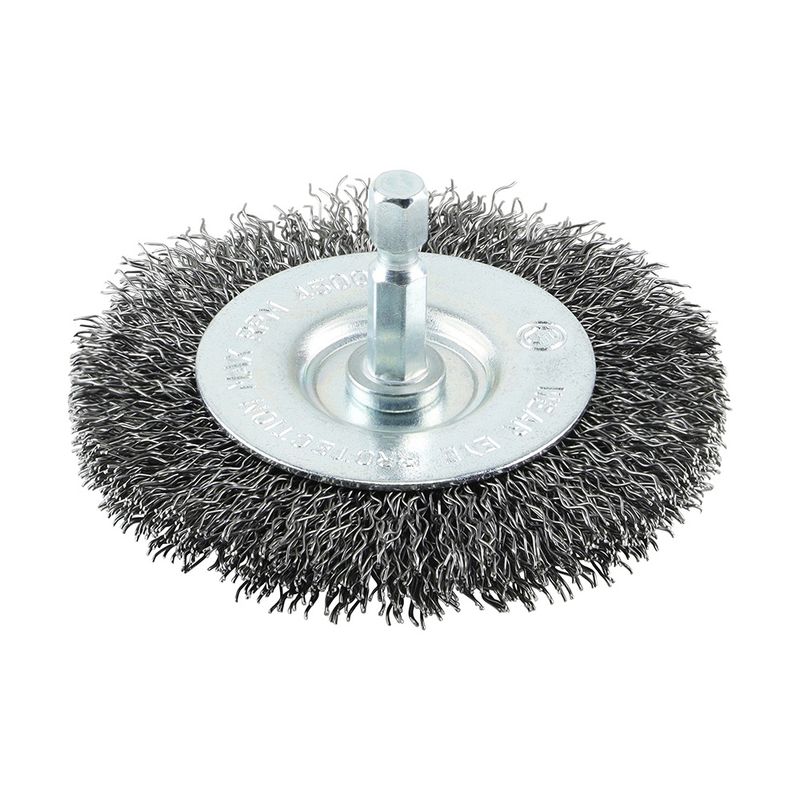 Timco 75SWC Shaft Mount Wheel Brush-Crimp 75mm