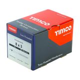 Timco 8 x 3" Twin Threaded Woodscrews Countsunk Head Zinc (200/Box) 00083CWZ