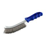 Timco 255mm Stainless Steel Wire Hand Brush Cleaning Blue BWHB