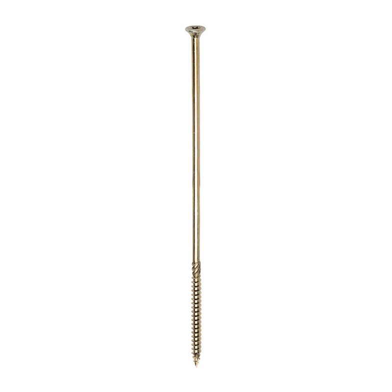 Timco C2 Clamp-Fix - TX - Double Countersunk with Ribs - Twin-Cut - Yellow 8.0 x 275