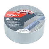 Timco 50m x 48mm Standard Cloth Tape Silver Tough & strong CTSILVER