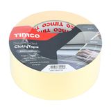 Timco 25m x 50mm Double Sided White Cloth Tape Tough & strong DSCT