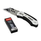 Timco 60 x 19 x 0.6mm Folding Utility Knife & Blades 253017