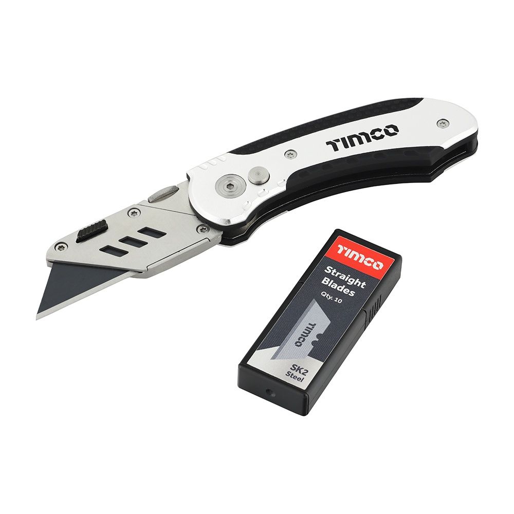Timco Folding Utility Knife &amp; Blades 60 x 19 x 0.6