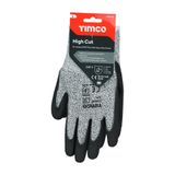 Timco High Cut Gloves - PU Coated HPPE Fibre with Glass Fibre Extra Large 770228