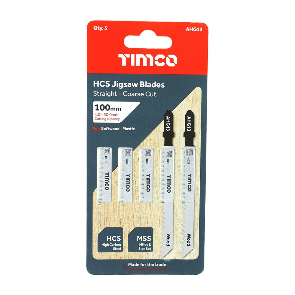 Timco Jigsaw Blades - Wood Cutting - HCS Blades - T111C AHG13