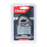 Timco 50mm Laminated Padlock Hardened steel shackle LSP50