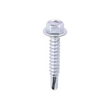 Timco 5.5 x 32mm Metal Construction Light Section Screws Hex Self Drilling Exterior Silver Organic L32B
