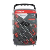 Timco 9pcs Anti-slip Soft-grip Handle Screwdriver Set 468132