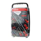 Timco 9pcs Anti-slip Soft-grip Handle Screwdriver Set 468132