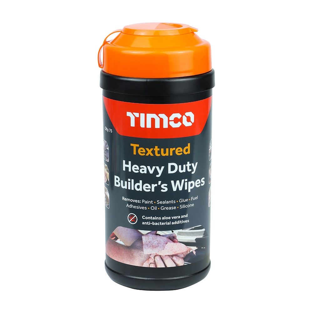 Timco Shield Heavy Duty Textured Builders Wipes (75/Tube) HDSCRUB