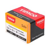 TIMCO 3.5 x 12mm Solo Chipboard & Woodscrews - PZ - Double Countersunk - Yellow 35012SOLOC
