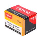 TIMCO 3.5 x 17mm Solo Chipboard & Woodscrews - PZ - Double Countersunk - Yellow 35017SOLOC