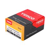 Timco 3.5 x 25mm Solo Chipboard & Woodscrews - PZ - Double Countersunk - Yellow 35025SOLOC