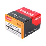 Timco 4.0 x 50mm Solo Chipboard & Woodscrews - PZ - Double Countersunk - Yellow  40050SOLOC