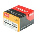 Timco 5.0 x 40mm Solo Chipboard & Woodscrews - PZ - Double Countersunk - Yellow 50040SOLOC