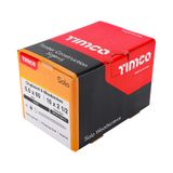 Timco 5.0 x 60mm Solo Chipboard & Woodscrews - PZ - Double Countersunk - Yellow 50060SOLOC