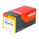 Timco 6.0 x 70mm Solo Chipboard & Woodscrews - PZ - Double Countersunk - Yellow 60070SOLOC